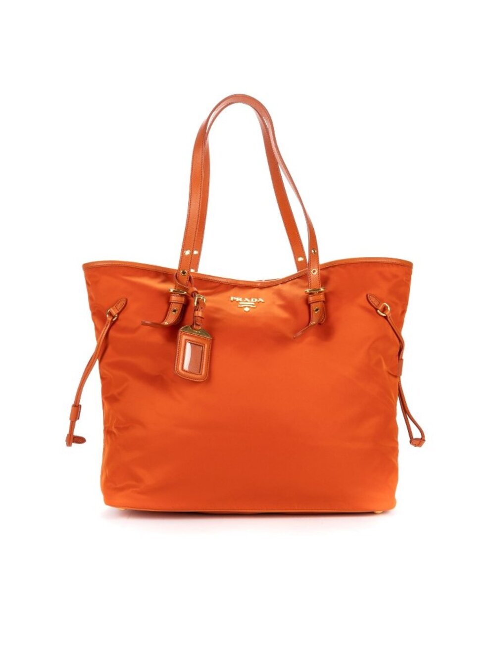Prada Tessuto Nylon Orange Messenger Bag